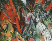 Franz Marc In the Rain oil on canvas